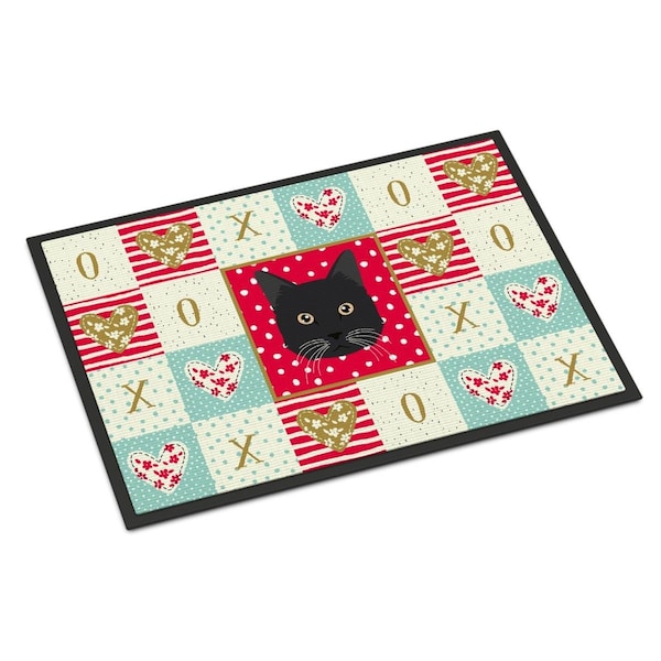 Carolines Treasures 18 x 27 in. Chantilly Tiffany Cat Love Indoor or Outdoor Mat CK5099MAT - main